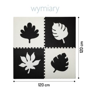 Momi Feli Παιδικό Αφρώδες Παζλ Παιχνιδιού 120x120εκ. Black - 2