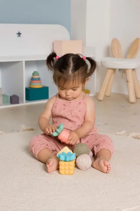 Baby To Love Σετ Αισθητηριακών Παιχνιδών Φρούτα & Λαχανικά - 1