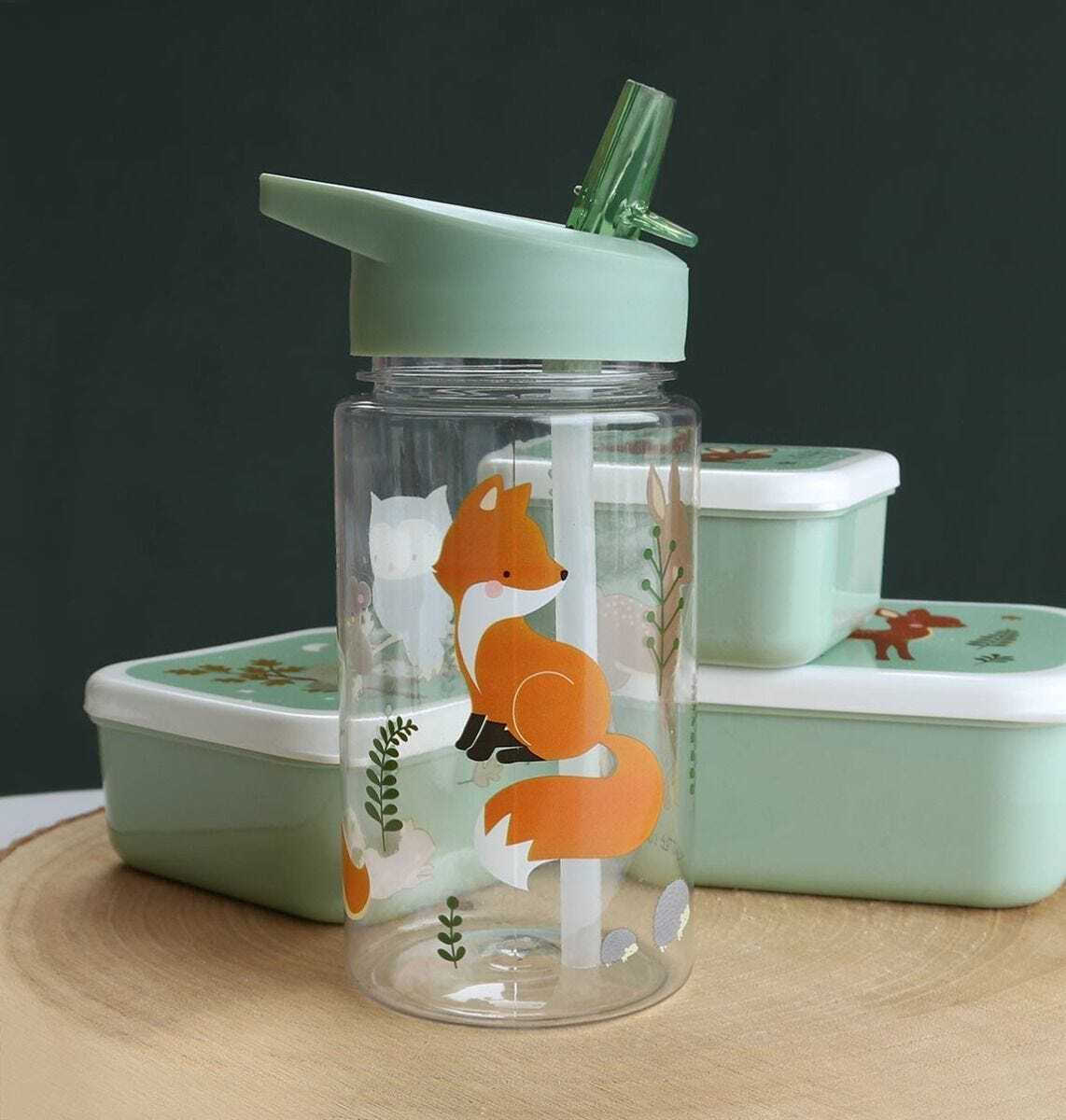 A Little Lovely Company Παιδικό Παγούρι 450ml Forest Friends - 2