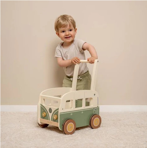 Little Dutch Ξύλινο Καρότσι - Περπατήστρα Vintage Wagon FSC - 1