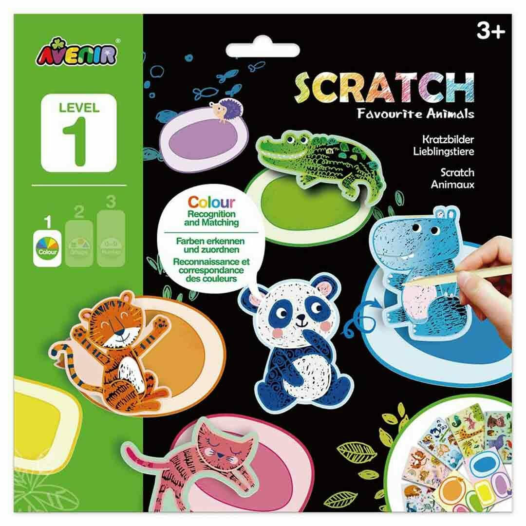 Avenir Βιβλίο Ζωγραφικής Scratch Lvl1 Favourite Animals - 1
