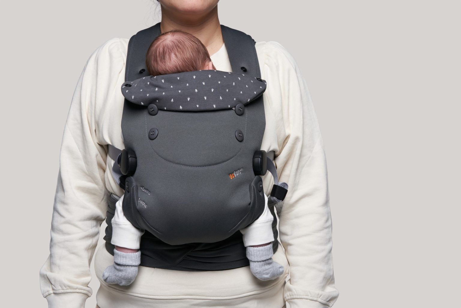 BeSafe Μάρσιπος Νεογέννητου Newborn Haven Anthracite Forest - 2