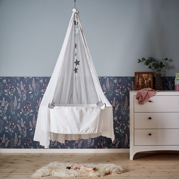 Leander Κρεμαστό Λίκνο από 100% Οργανικό Βαμβάκι Classic Grey - 1