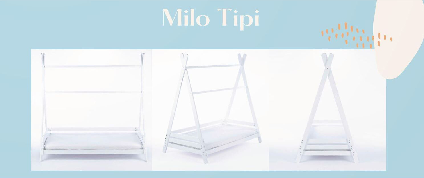 Drewex Milo Tipi Παιδικό Κρεβατάκι White 70x140εκ. - 1