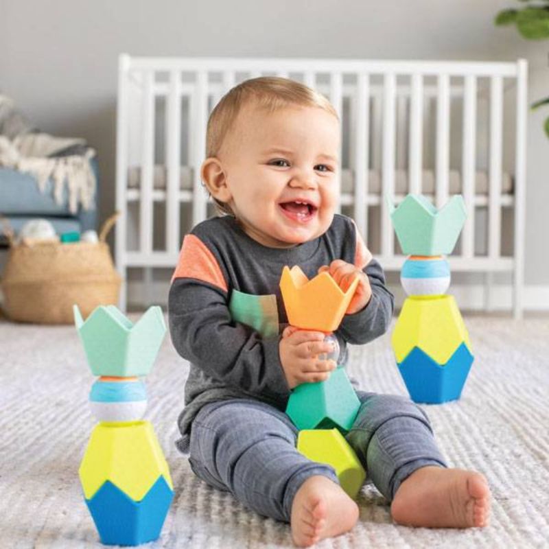 Infantino Εκπαιδευτικό Παιχνίδι Sensory Stacking Cups & Activity Ball Set - 1