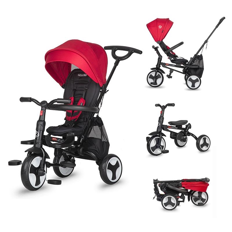 Coccolle Smart Baby Αναδιπλούμενο Τρίκυκλο Ποδήλατο Spectra Plus Chili Pepper - 1