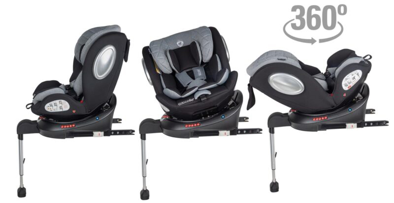 Coccolle Smart Baby Κάθισμα Αυτοκινήτου 360° Isofix Vigo Diamond Black 0-36kg - 1