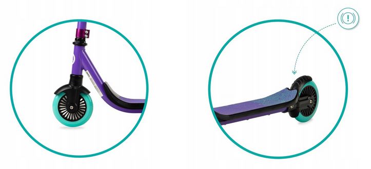 Qkids Bro Παιδικό Πατίνι Violet Waves - 2