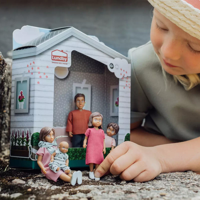 Lundby Μινιατούρες Οικογένεια Nikki 5τμχ. για Κουκλόσπιτι DIY - 1