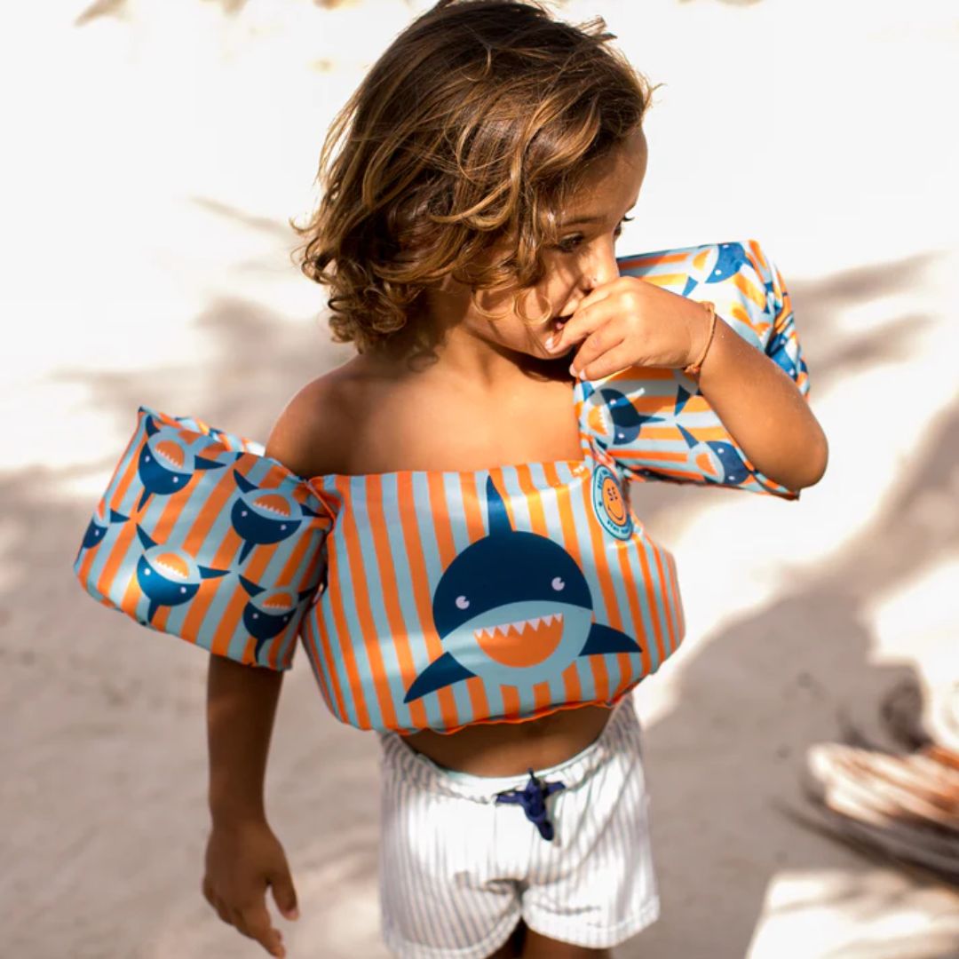 Swim Essentials Μπρατσάκια με Σωσίβιο Shark για Παιδιά 15-30 Κιλά - 1