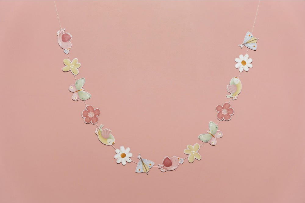 Little Dutch Χάρτινη Γιρλάντα Flowers & Butterflies FSC - 1