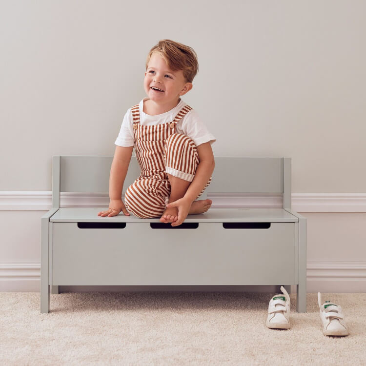 Kids Concept Παγκάκι Παιδικού Δωματίου με Αποθηκευτικό Χώρο Star Απαλό Πράσινο - 1