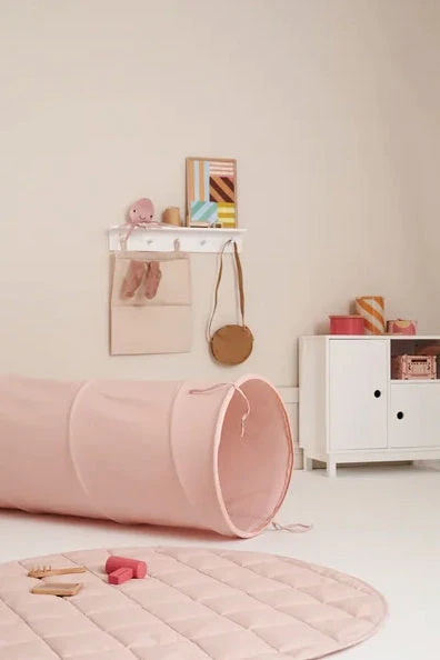 Kids Concept Υφασμάτινο Τούνελ Παιχνιδιού Απαλό Ροζ - 1