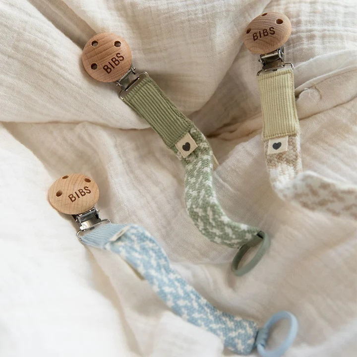 Bibs Κλιπ Πιπίλας Paci Baby Blue/Vanilla 22εκ. - 1