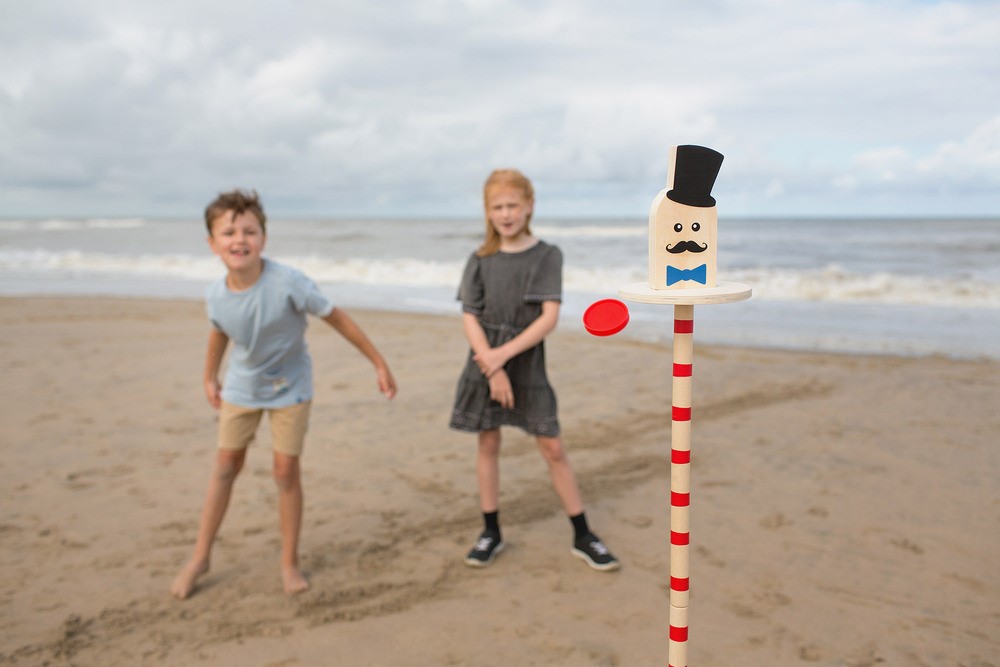 BS Toys Ξύλινο Παιχνίδι Ισορροπίας & Ριψεων Balancing Bob - 1