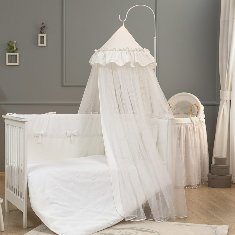 Funna Baby Κουνουπιέρα Θόλος Romantica Premium White 5334 - 1