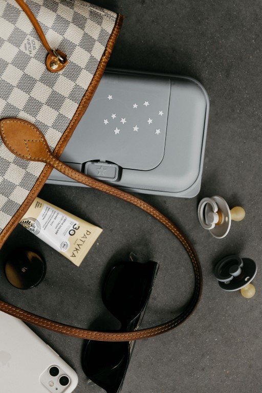 Funkybox Θήκη Για Μωρομάντηλα To Go Little Stars Grey - 1