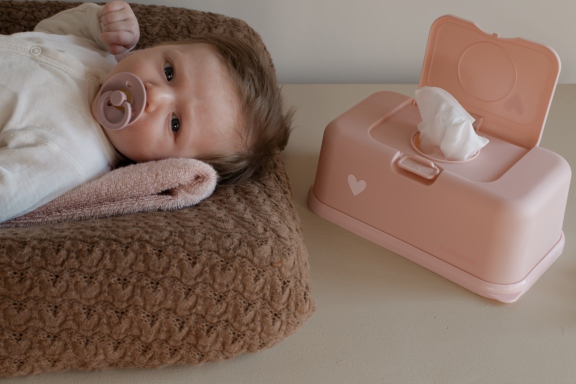 Funkybox Θήκη Για Μωρομάντηλα Pink Little Heart - 1