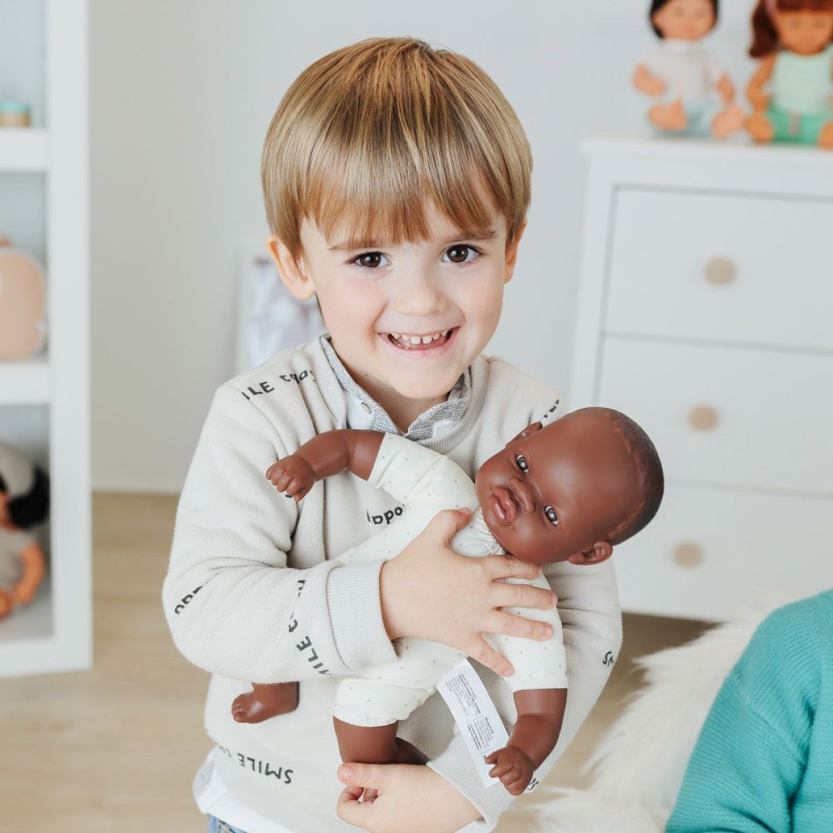 Miniland Παιδική Κούκλα African Soft Doll 32εκ. - 1
