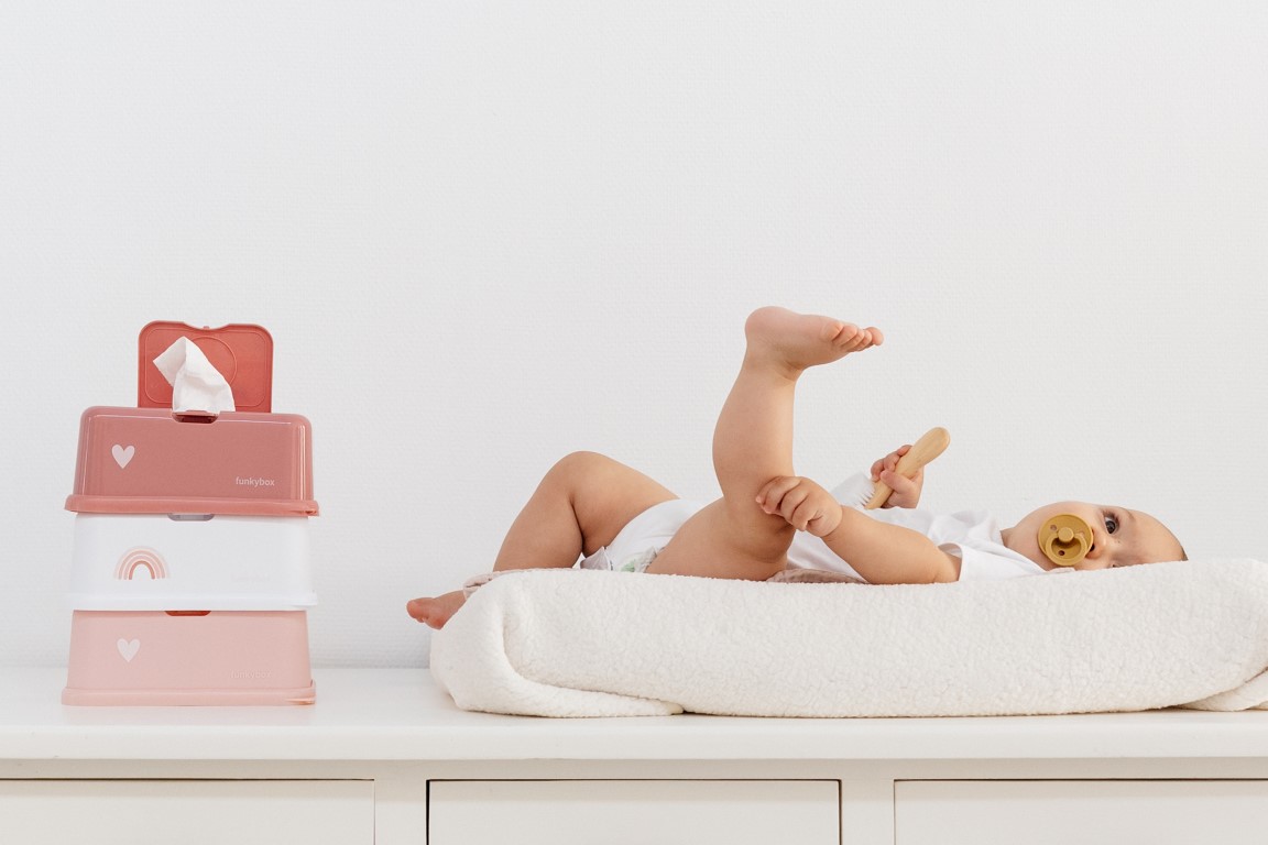 Funkybox Θήκη Για Μωρομάντηλα Peachy Pink Cherry - 1
