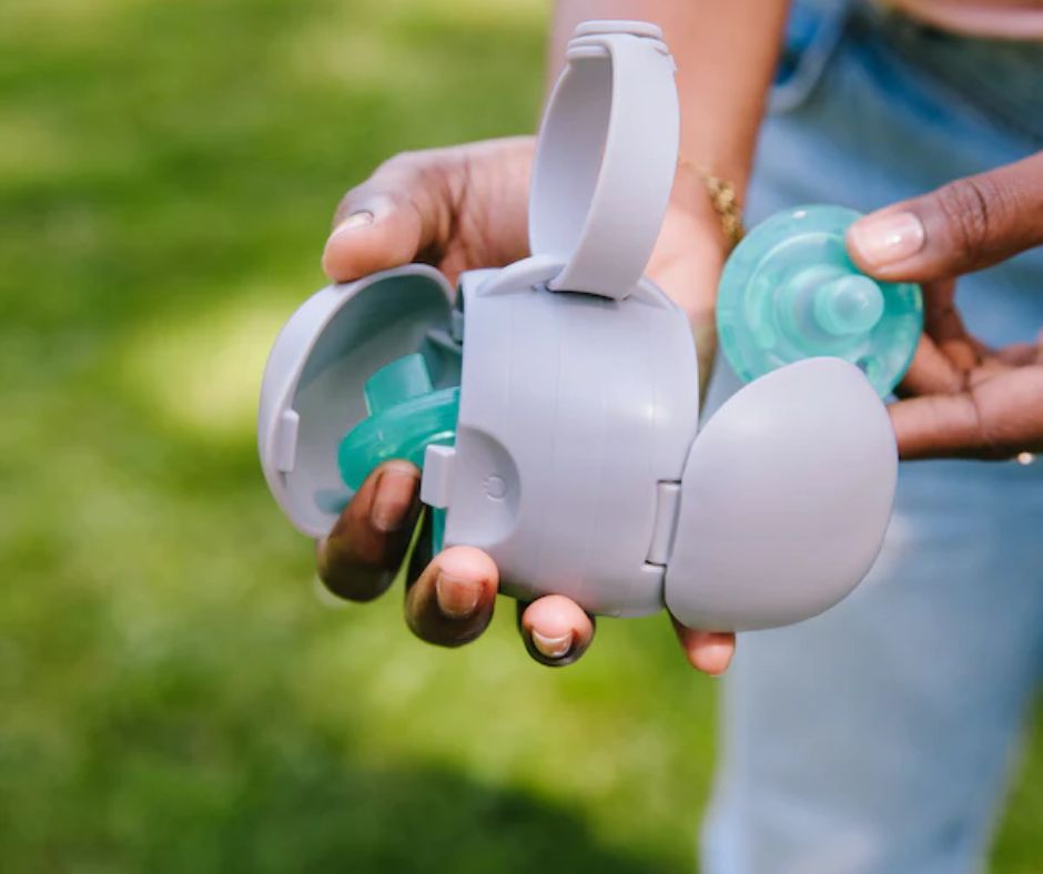 Ubbi On-The-Go Θήκη Για 2 Πιπίλες Grey - 1