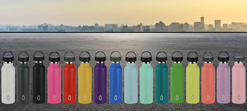 RunBott Sport Μπουκάλι Θερμός με Κεραμική Επίστρωση 600ml Sky Blue - 1