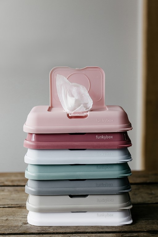 Funkybox Θήκη Για Μωρομάντηλα To Go Pink Little Heart - 1