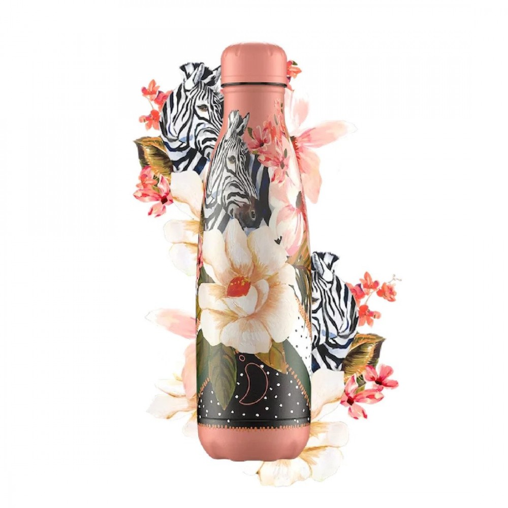 Chilly's Μπουκάλι Θερμός Tropical Polka Zebra 500ml - 1