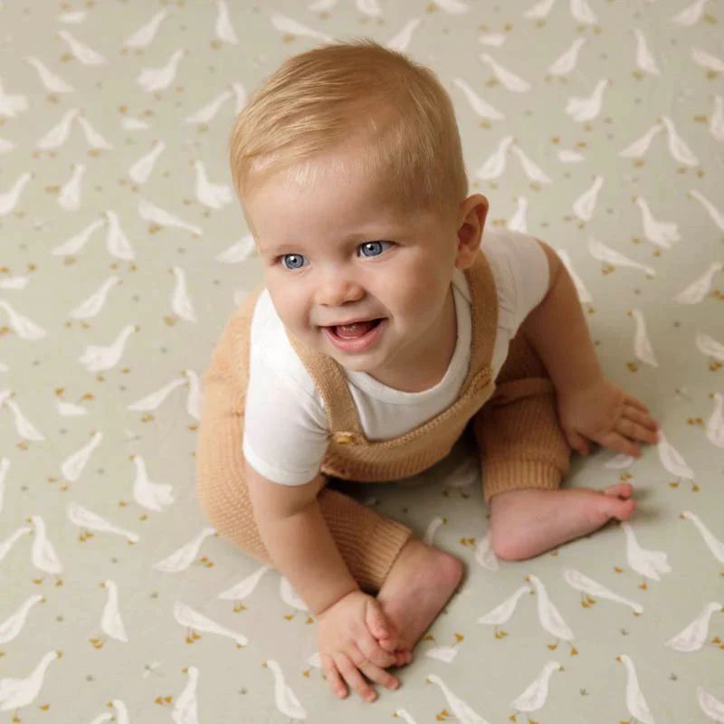 Little Dutch Σεντόνι με Λάστιχο Για Βρεφικό Κρεβάτι Little Goose 60x120εκ. - 1