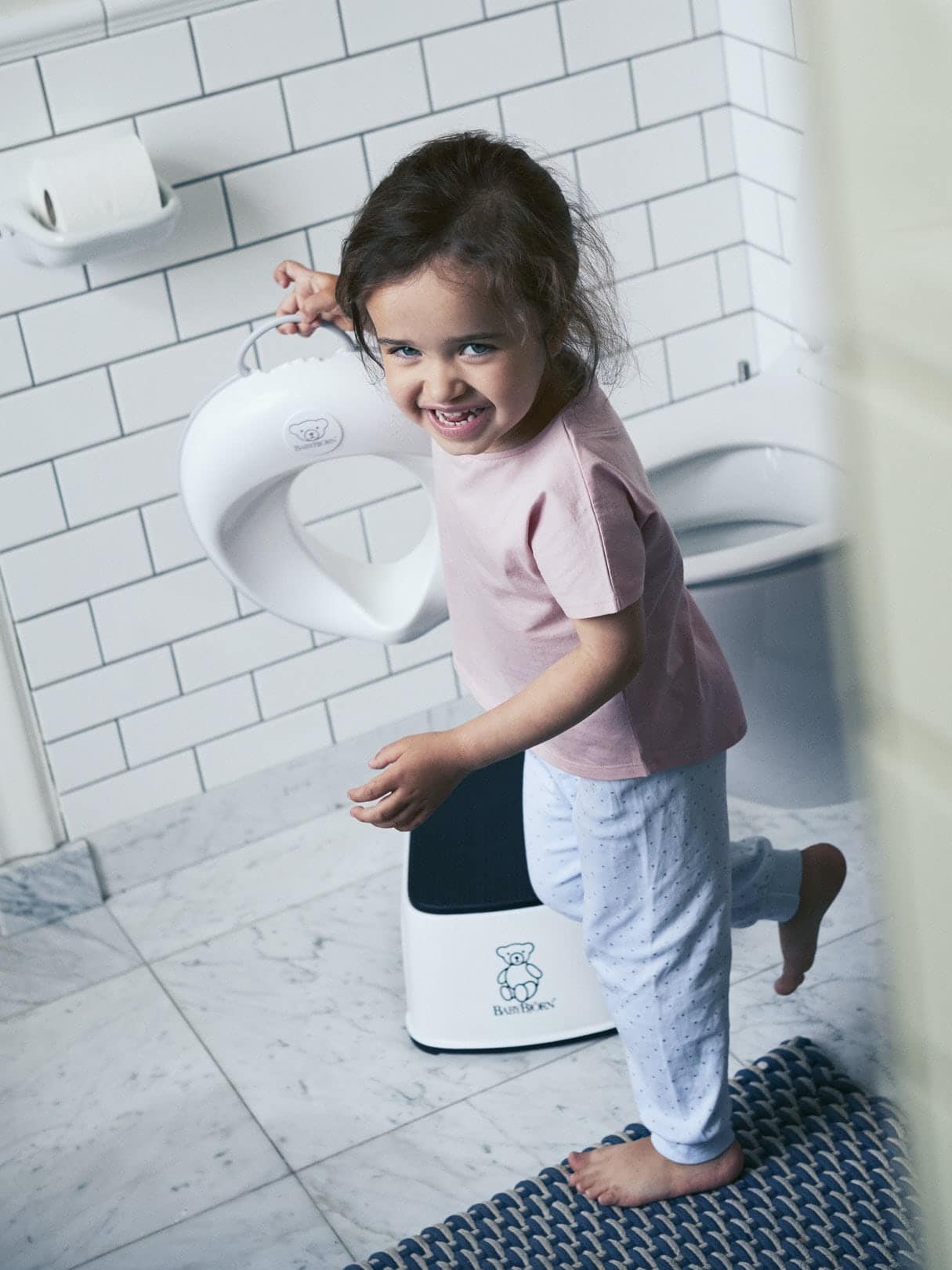 BabyBjörn Εκπαιδευτικό Κάθισμα Τουαλέτας White/Grey - 1