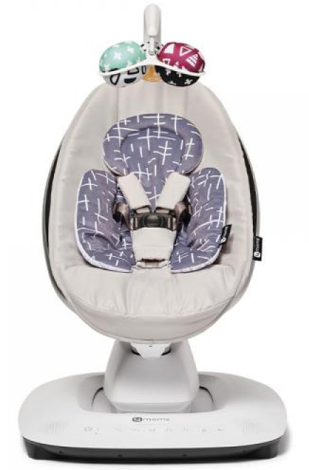 4moms Μαξιλάρια Νεογέννητου Grey Plush για Ρηλάξ Mamaroo 5 - 1