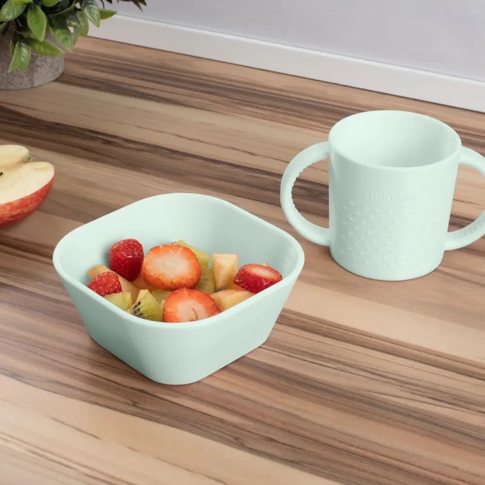 Miniland Βρεφικό Σετ Φαγητού Meal Set Square Mint - 1