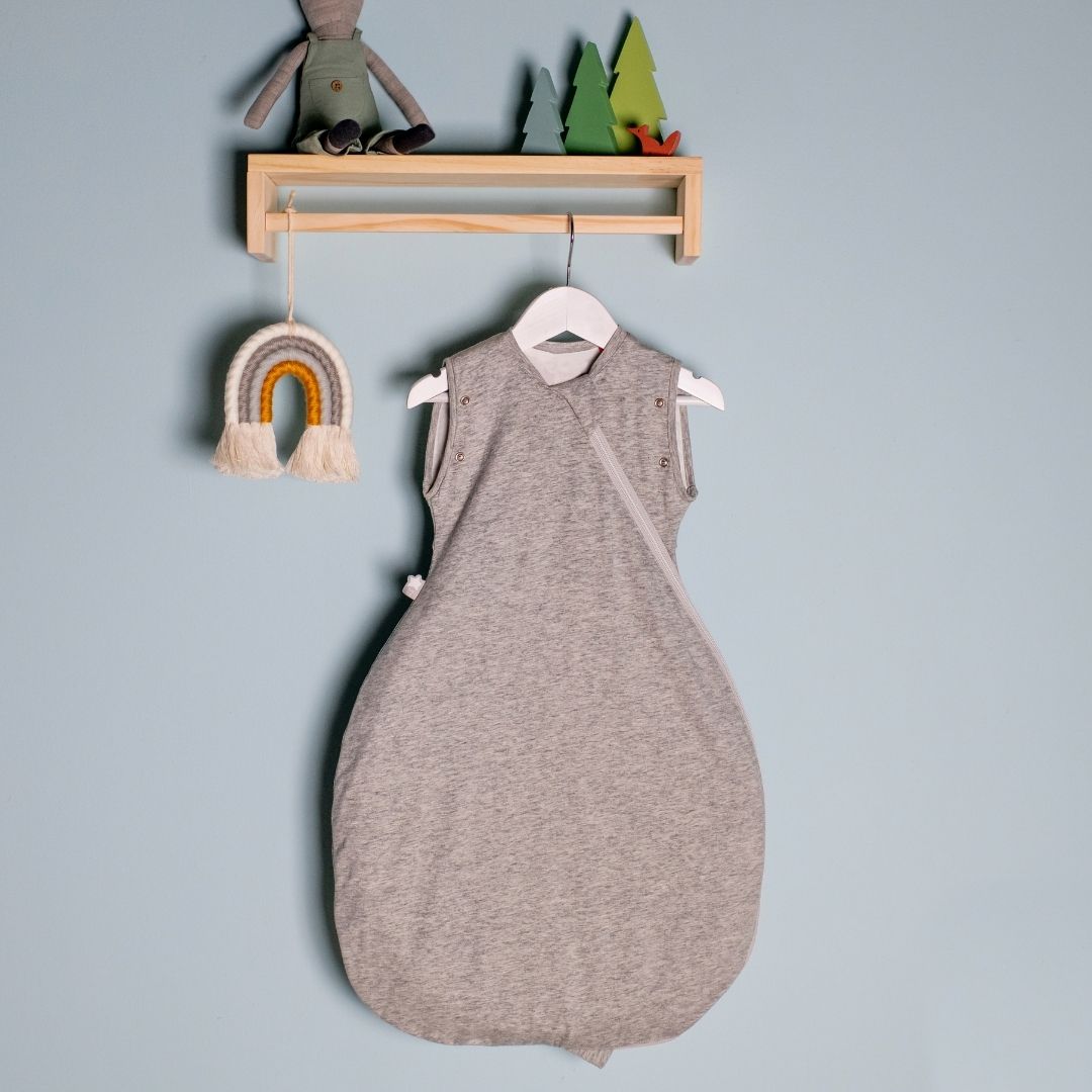 Grobag Swaddle Bag Υπνόσακος Φθινοπωρινός 1 tog (θερμοκρασίες 20-24°C) 0-3 Μηνών Sky Grey Marl - 1