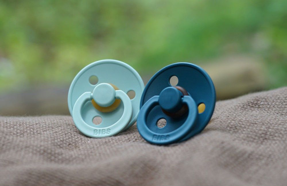 Bibs Πιπίλες Σετ 2τμχ. Nordic Mint/Forest Lake 100% Φυσικό Καουτσούκ No 6-18m - 1
