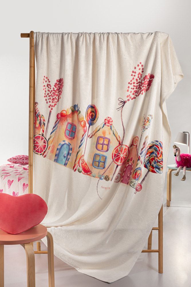 Saint Clair Κουβέρτα Fleece Ultrasoft Μονή Lollipop 160x220εκ. - 1