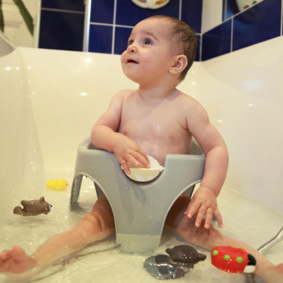 Thermobaby Δακτυλίδι Μπάνιου Aquafun Bath Grey - 1