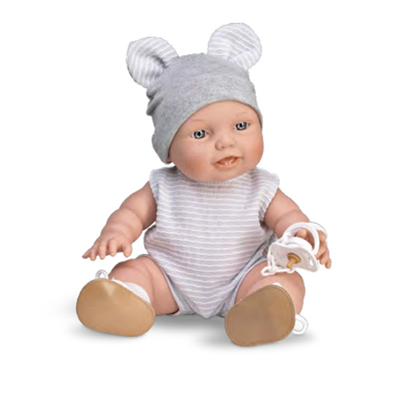 Lamagik Magic Baby Χειροοποίητη Κούκλα Alex με Γκρι Κορμάκι 33εκ. - 1