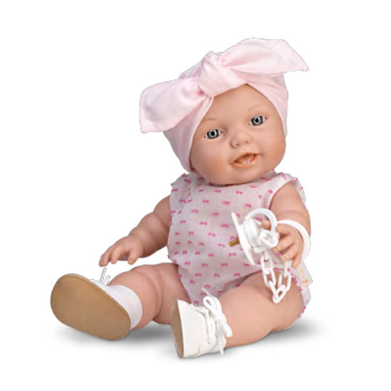 Lamagik Magic Baby Χειροοποίητη Κούκλα Rose με Μπαντάνα & Κορμάκι 33cm - 1