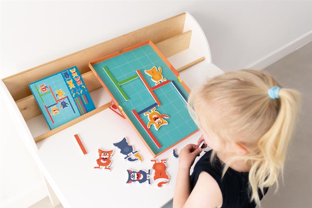 Scratch Edulogic Μαγνητικό Εκπαιδευτικό Παιχνίδι Λογικής Πίστες Κατάβασης Τέρατα - 1