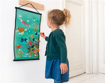 Scratch Στόχος Τοίχου με Βελάκια Βεντούζες Coral Reef 38x60εκ. - 1