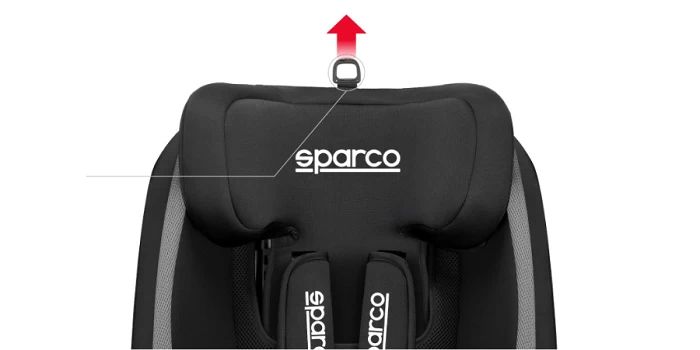 Sparco Παιδικό Κάθισμα Αυτοκινήτου SK5000I i-Size Grey 9-36 kg (76-150cm) - 2