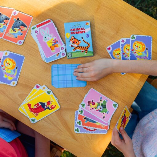 EeBoo Παιδικό Επιτραπέζιο Παιχνίδι με Κάρτες Animal Rummy - 1