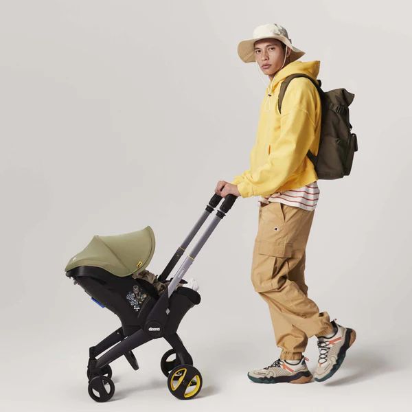 Doona I i-Size Κάθισμα Αυτοκινήτου 0-13kg Μετατρεπόμενο σε Καρότσι Desert Green - 2