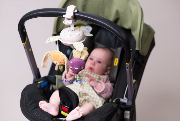 Taf Toys Μουσικό Περιστρεφόμενο Μόμπιλε Καροτσιού Garden Take Along - 1