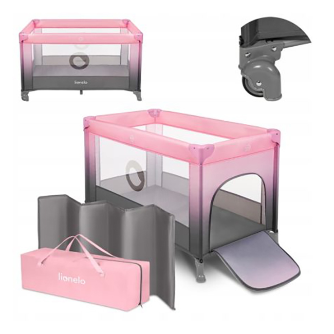 Lionelo Stefi Παρκοκρέβατο Pink Ombre - 1