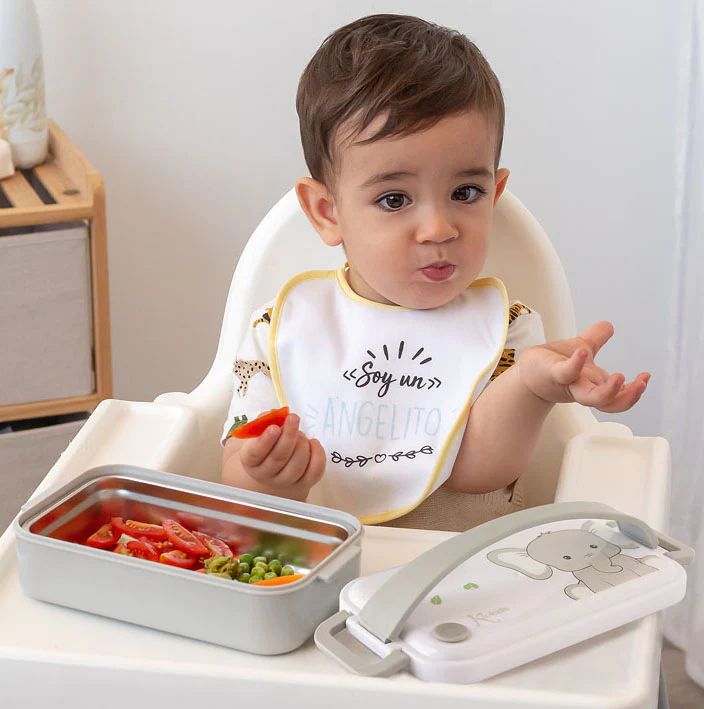 Kiokids Παιδικό Δοχείο Φαγητού με Inox Little Elephant 550ml - 1