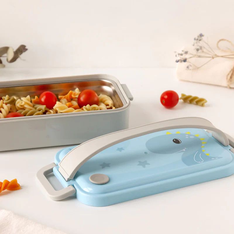 Kiokids Παιδικό Δοχείο Φαγητού με Inox Little Dinosaur 550ml - 1