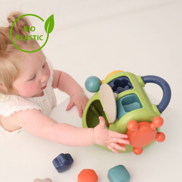 Tolo Toys Παιχνίδι Δραστηριοτήτων με Σχήματα-Κουδουνίστρες Από Βιοδιασπώμενο Πλαστικό - 1