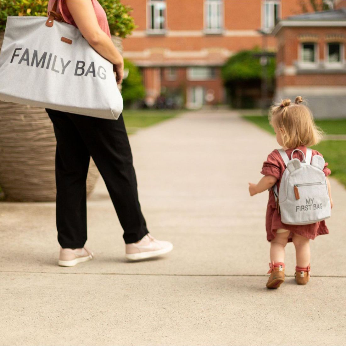 Childhome Τσάντα Αλλαγής Family Bag Canvas Grey - 1