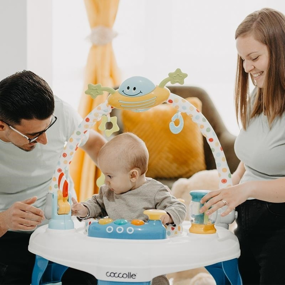 Coccolle Smart Baby TasyGo Βρεφικό Κέντρο Δραστηριοτήτων 2 σε 1 Turquoise Blue - 1